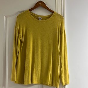 A New Day Cozy Yellow Top